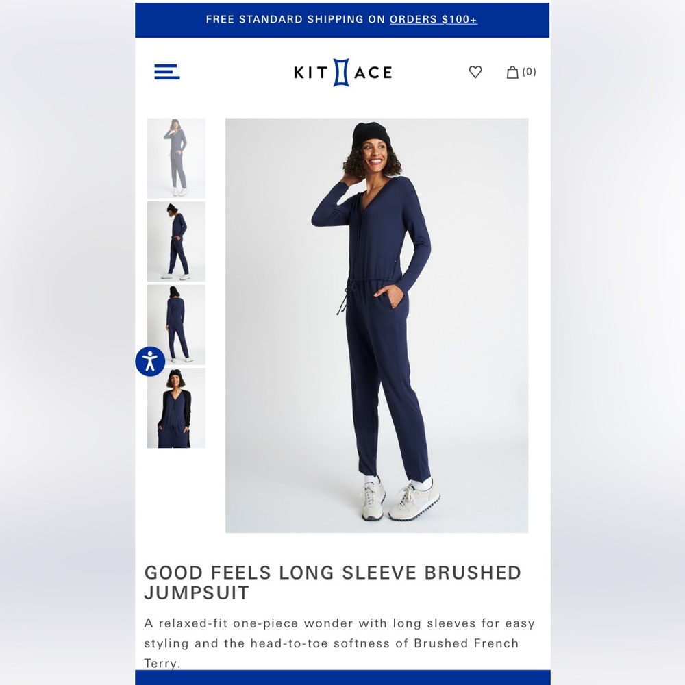 Kit and Ace Brushed Jumpsuit